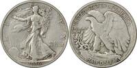 US Half Dollar 1936-S Walking Liberty Silver Half Dollar EF Uncertified None -
