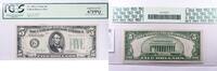 US Five Dollar 1934 A $5 Federal Reserve Note FR1957-G Superb Gem New 67 PPQ PCGS -
