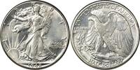 US Half Dollar 1942 Walking Liberty Silver Half Dollar MS63 Uncertified None -