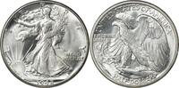 US Half Dollar 1942-D Walking Liberty Silver Half Dollar MS63 Uncertified None -