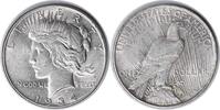 US Dollar 1934 Peace Silver Dollar Partial Collar AU Uncertified #723 None -