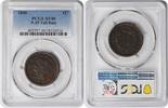 US Cent 1846 Large Cent Tall Date N-25 XF40 PCGS -