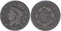 US Cent 1829 Large Cent Medium Letter N-3 VG Uncertified #339 None -