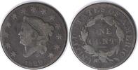 US Cent 1829 Large Cent N-7 Wheel Spoke VG Uncertified #344 None -