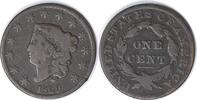 US Cent 1829 Large Cent Medium Letter N-5 VG Uncertified #343 None -
