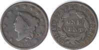 US Cent 1829 Large Cent Medium Letter N-3 VG Uncertified #341 None -