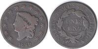 US Cent 1829 Large Cent N-7 Wheel Spoke G Uncertified #343 None -