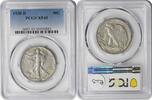 US Half Dollar 1938-D Walking Liberty Silver Half Dollar EF45 PCGS None -