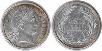US Dime 1907-S Barber Silver Dime AU58 Uncertified #744 None -