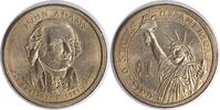 US Dollar 2007-P John Adams Presidential Dollar Doubled Edge Lettering Overlap MS60 Uncertified None -