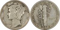 US Dime 1931-S Mercury Silver Dime EF Uncertified None -