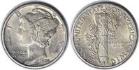 US Dime 1928 Mercury Silver Dime AU58 Uncertified None -