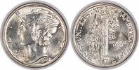 US Dime 1942 Mercury Silver Dime MS64FB Uncertified None -