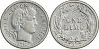 US Dime 1912-S Barber Silver Dime EF Uncertified None -