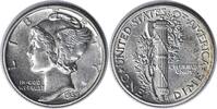 US Dime 1939 Mercury Silver Dime AU58 Uncertified None -