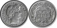 US Dime 1914 Barber Silver Dime EF Uncertified None -