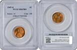 US Cent 1947-S Lincoln Cent MS67RD PCGS None -