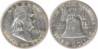 US Half Dollar 1952 Franklin Silver Half Dollar AU Uncertified #614 None -
