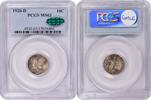 US Dime 1920-D Mercury Silver Dime MS63 PCGS (CAC) CAC -