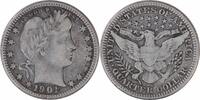 US Quarter 1901-O Barber Silver Quarter VF Uncertified #1032 None -