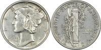 US Dime 1941 Mercury Silver Dime AU Uncertified None -
