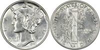 US Dime 1941 Mercury Silver Dime MS64 Uncertified None -