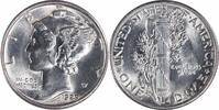 US Dime 1929 Mercury Silver Dime MS63 Uncertified None -
