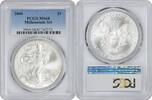 US Dollar 2000 $1 American Silver Eagle Millennium Set MS68 PCGS None -
