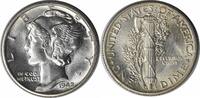 US Dime 1942-D Mercury Silver Dime MS64 Uncertified None -