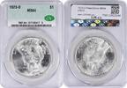 US Dollar 1923-D Peace Silver Dollar MS64 CACG None -