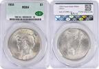 US Dollar 1934 Peace Silver Dollar MS64 CACG None -