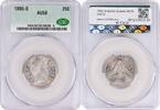 US Quarter 1895-S Barber Silver Quarter AU58 CACG None -