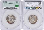 US Quarter 1940-D Washington Silver Quarter MS66+ CACG None -