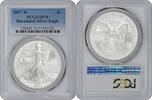 US Dollar 2007-W $1 American Silver Eagle Burnished SP70 PCGS None -