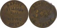 US Token ND Happys Billiards 3 1/2 Cent Token Denton Montana VF Uncertified -
