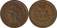 US Cent 1865 Indian Cent VF Uncertified None -