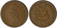 US Cent 1867 Indian Cent VG Uncertified None -