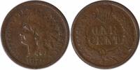 US Cent 1874 Indian Cent F Uncertified None -