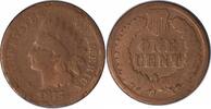 US Cent 1875 Indian Cent AG Uncertified None -
