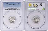 US Dime 1944 Mercury Silver Dime MS64 PCGS None -