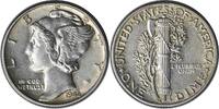 US Dime 1944 Mercury Silver Dime AU Uncertified None -