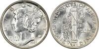 US Dime 1944-S Mercury Silver Dime MS64 Uncertified None -