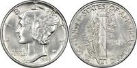 US Dime 1945 Mercury Silver Dime AU Uncertified None -