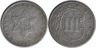 US Three Cent 1853 Three Cent Silver F Uncertified None -