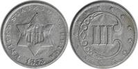 US Three Cent 1853 Three Cent Silver VF Uncertified None -