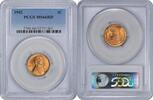 US Cent 1942-P Lincoln Cent MS66RD PCGS None -