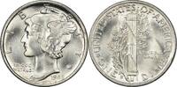 US Dime 1945-S Mercury Silver Dime MS64 Uncertified None -