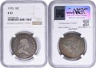 1795 No Mint Mark 1795 Bust Silver Half Dollar F12 NGC None F