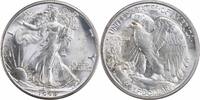 US Half Dollar 1944-S Walking Liberty Silver Half Dollar MS63 Uncertified #941 None -