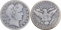 US Half Dollar 1911-D Barber Silver Half Dollar VG Uncertified None -